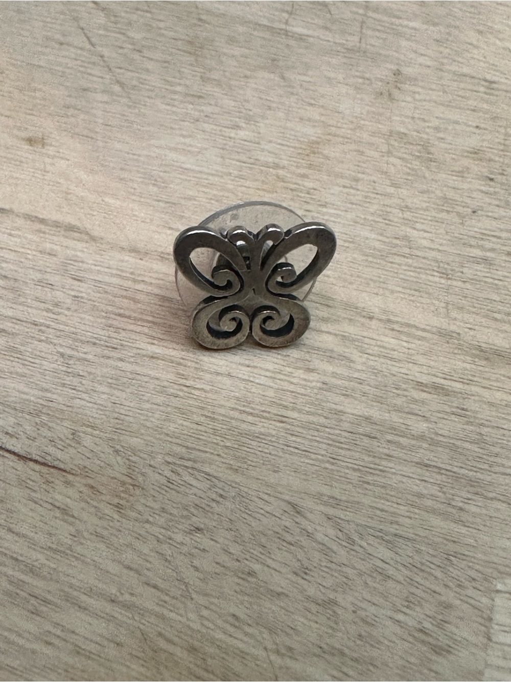 James Avery Silver Butterfly Scroll Ring